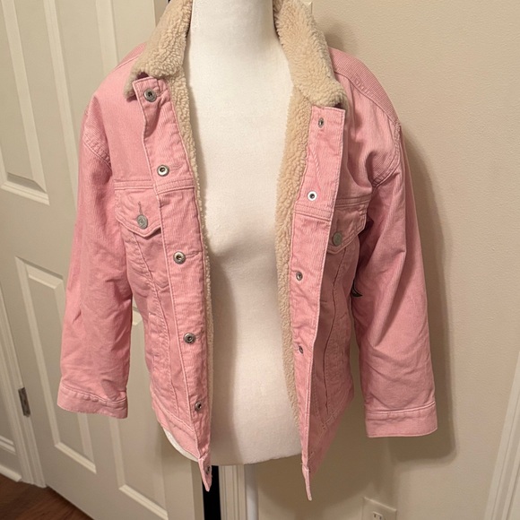 GAP Other - GAP Pink Kids Jean Jacket with Cream Lining
